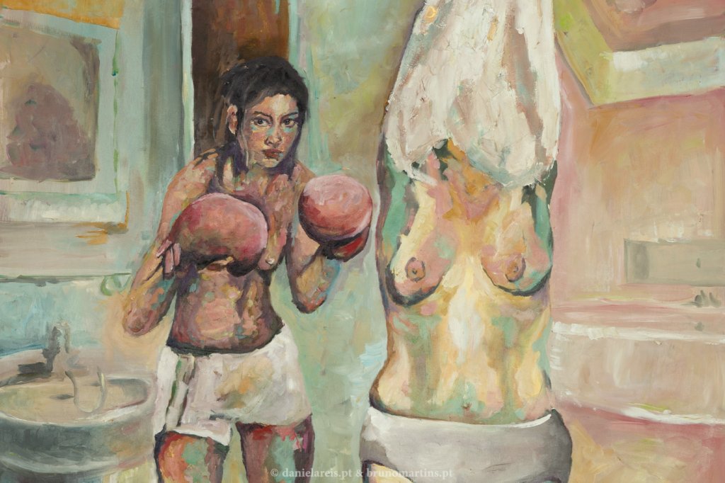 A pugilista – Óleo s/ tela, 125 cm x 210 cm