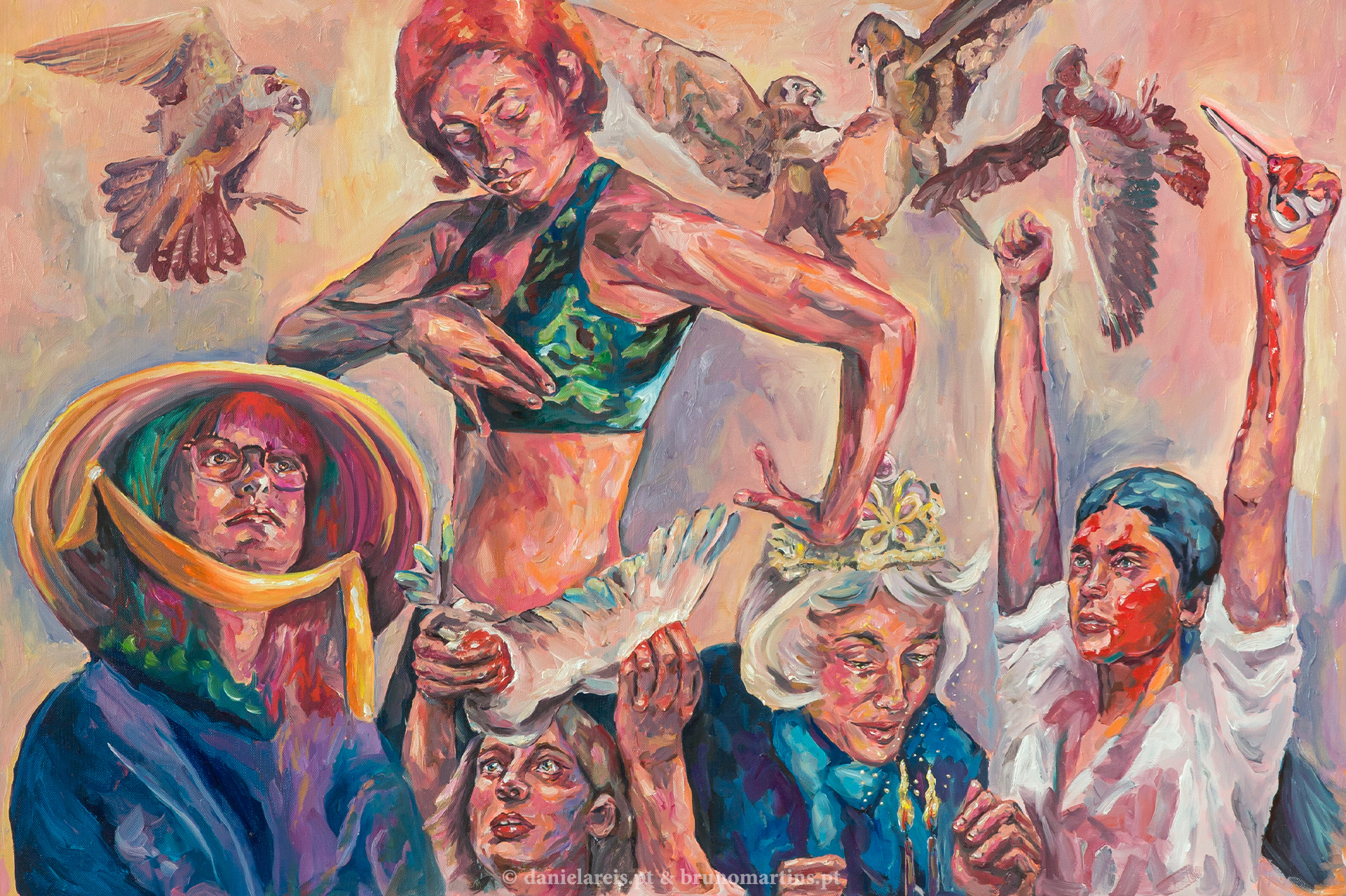 No corpo (o) infinito - Óleo s/ tela, 120cm x 100cm