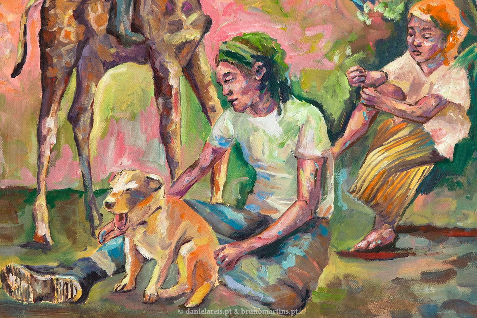 Quem liberta os pássaros? - Óleo sobre tela, 50 cm x 60cm