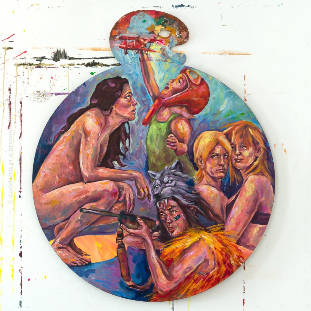 O aviador, 2025 - Óleo sobre tela, 90 cm x 110 cm.