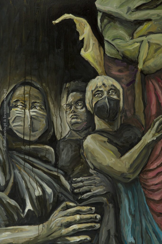 Declaração de presença, 2023 - Óleo sobre papel, 70 x 100 cm.