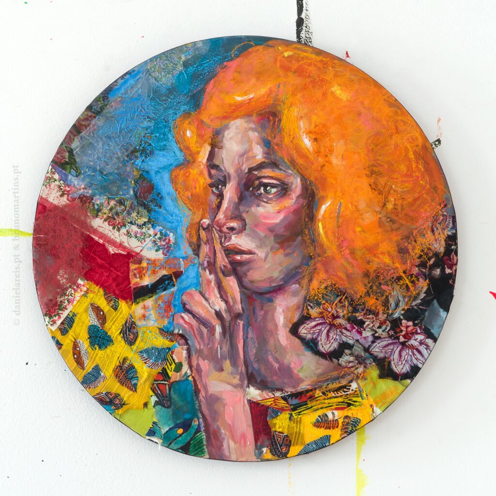 A jura, 2025 - Óleo sobre tela, 50 cm x 50 cm.