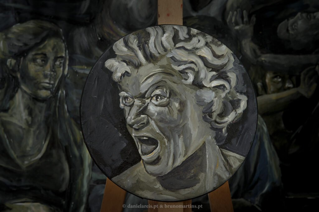 Desassossego II, 2022 - Óleo sobre tela, 30 cm x 30 cm.