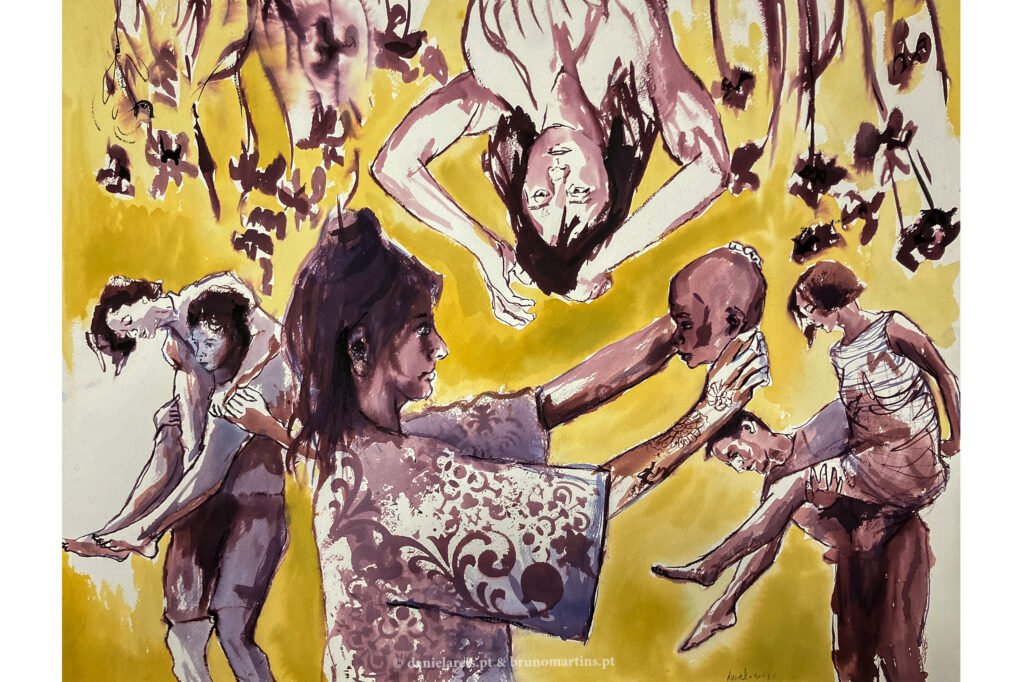 Plantar uma vida – Aguarela sobre papel, 61 cm x 46 cm.