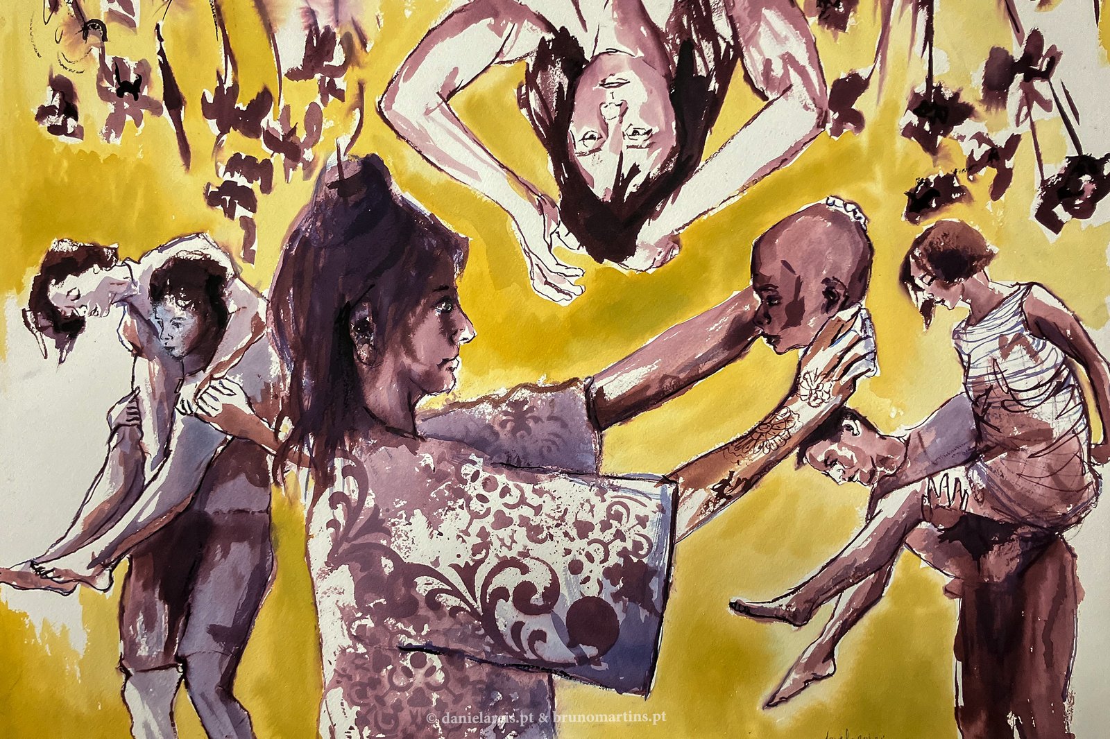 Plantar uma vida – Aguarela sobre papel, 61 cm x 46 cm.